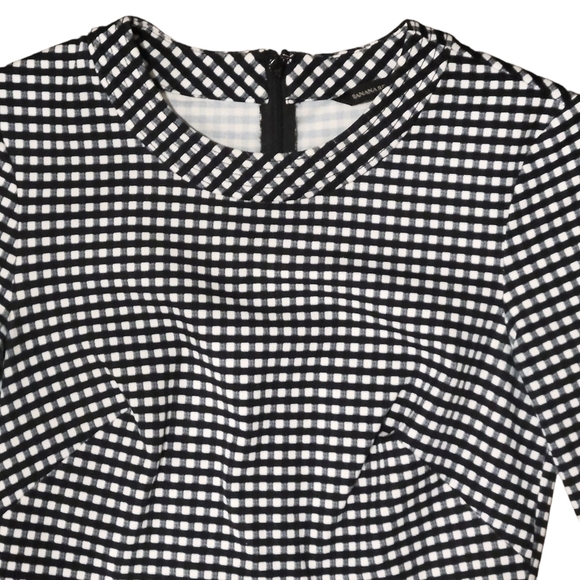 Banana Republic Size 0/Zero Workwear Dress/Checkered/Gingham/Career/Midi/Party - Picture 4 of 5